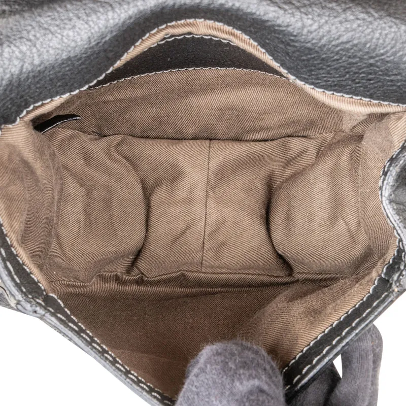 Chloé Grained Calfskin Small Marcie Saddle Crossbody Bag