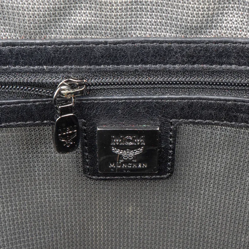 MCM Monogram Metallic Visetos Stark Side Studs Small Backpack