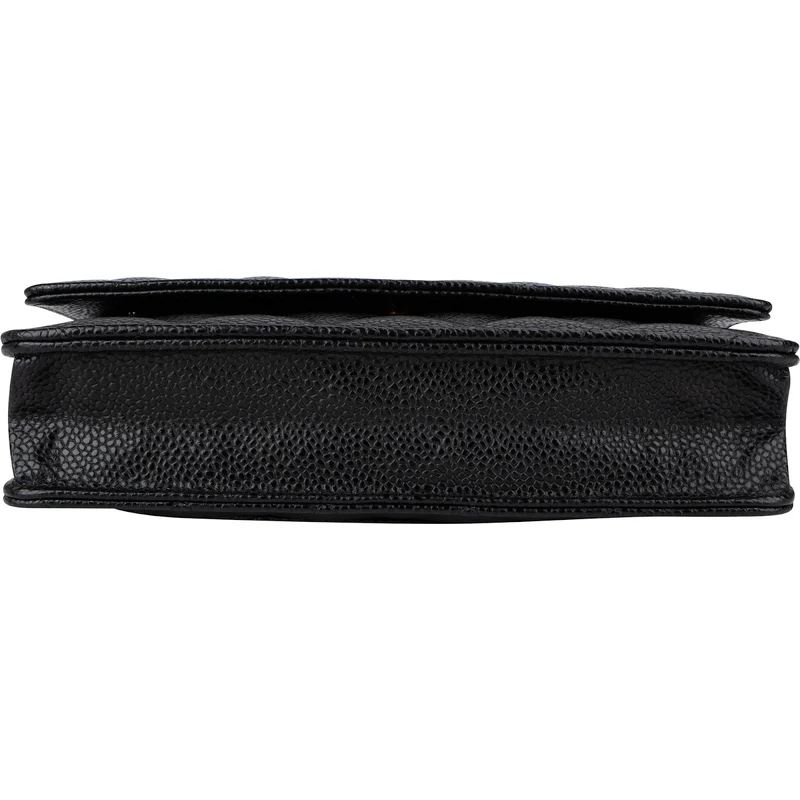 Chanel Quilted Caviar Leather Classic Wallet On Chain Crossbody Bag