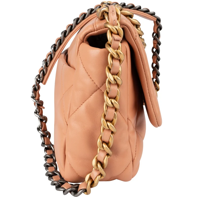 Chanel 19 Quilted Lambskin Chanel Single Flap Shoulder Bag