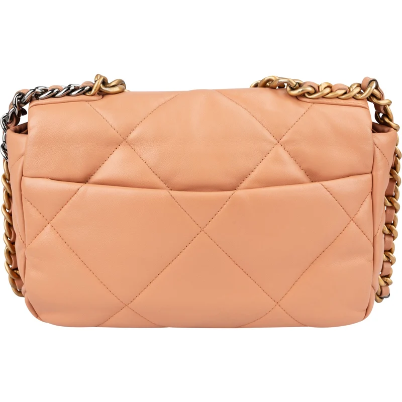 Chanel 19 Quilted Lambskin Chanel Single Flap Shoulder Bag
