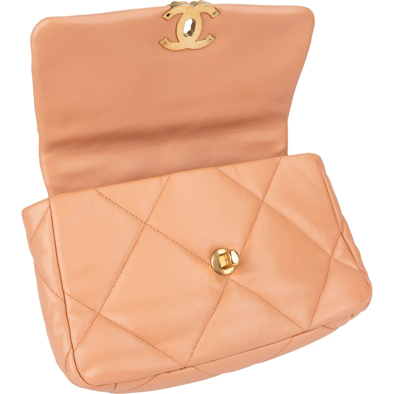Chanel 19 Quilted Lambskin Chanel Single Flap Shoulder Bag