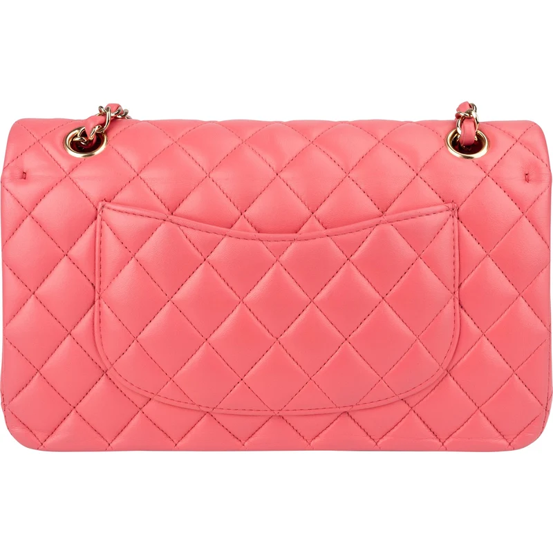 Chanel Quilted Lambskin Gold Medium Double Flap Shoulder Bag