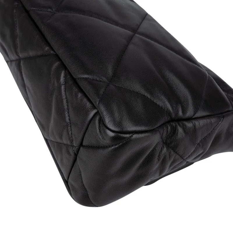 Chanel 19 Quilted Lambskin Single Flap Crossbody Bag Large