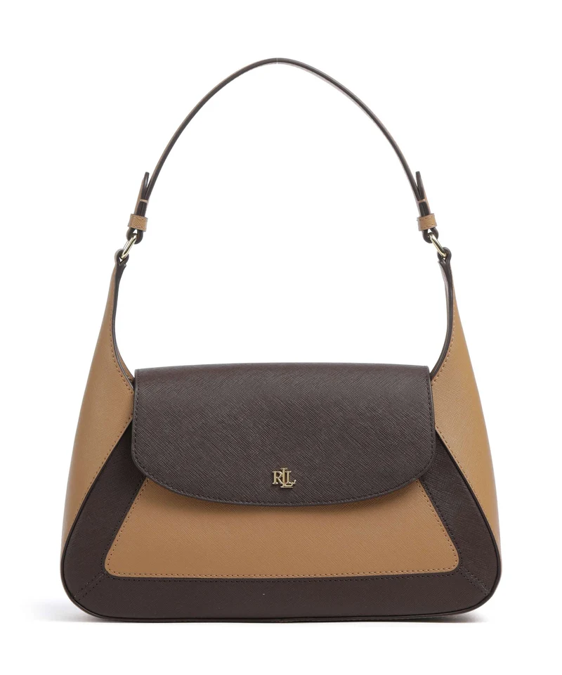 Lauren Ralph Lauren Schylar Medium Schultertasche camel/chestnut brown
