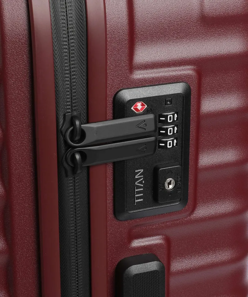 Titan Upgrade 4-Rollen Trolley emberwood red