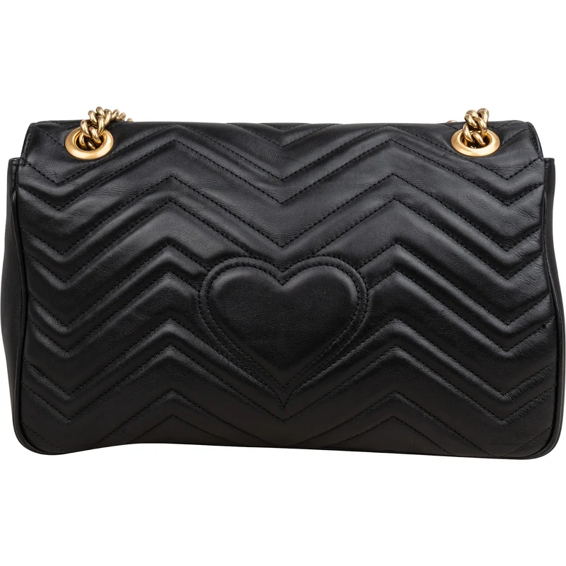 Gucci Matelassé Leather GG Large Marmont Shoulder Crossbody Bag