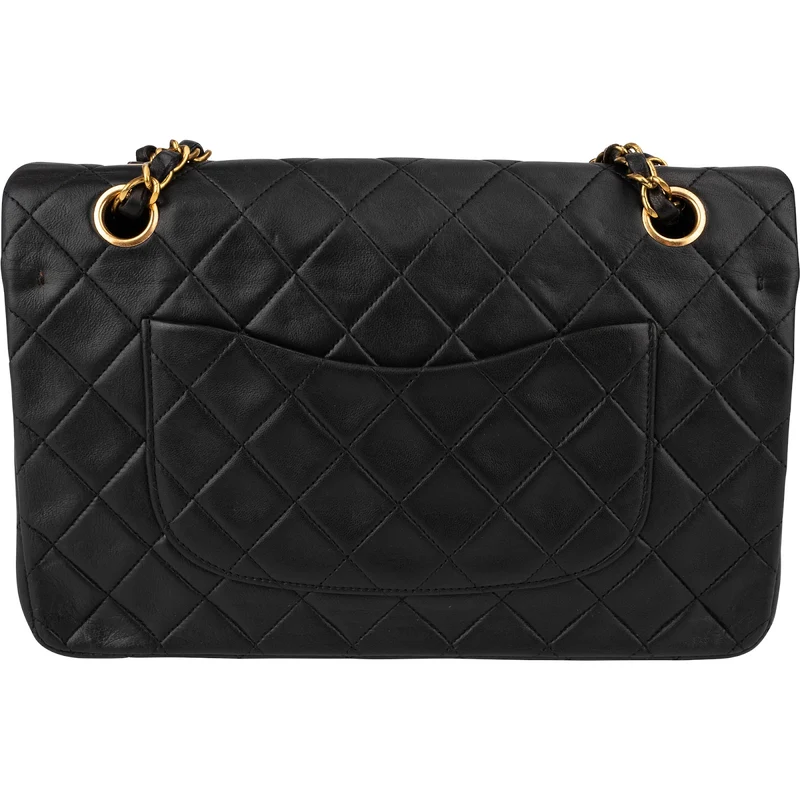 Chanel Quilted Lambskin 24K Gold Medium Double Flap Shoulder Bag