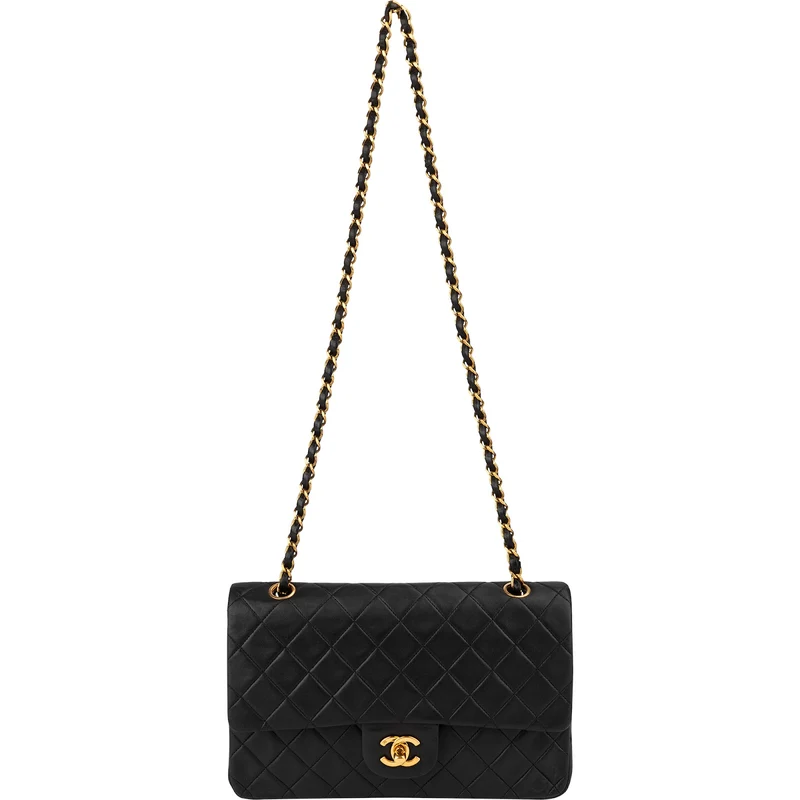 Chanel Quilted Lambskin 24K Gold Medium Double Flap Shoulder Bag