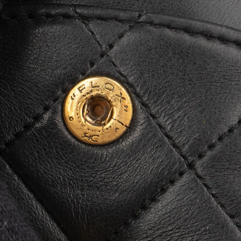 Chanel Quilted Lambskin 24K Gold Medium Double Flap Shoulder Bag