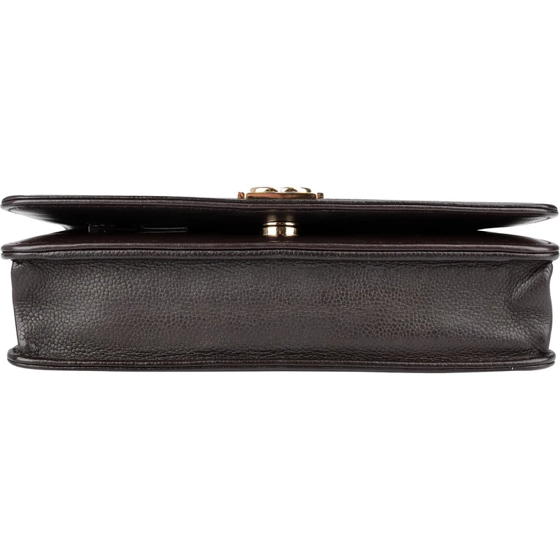 Chanel Quilted Caviar Leather Boy Wallet On Chain Crossbody Bag