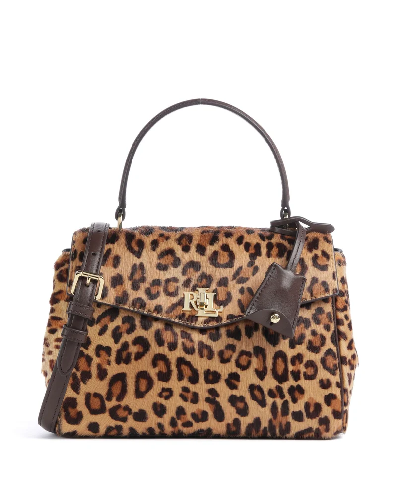 Lauren Ralph Lauren Farrah Small Handtasche modern leopard/chestnut brown