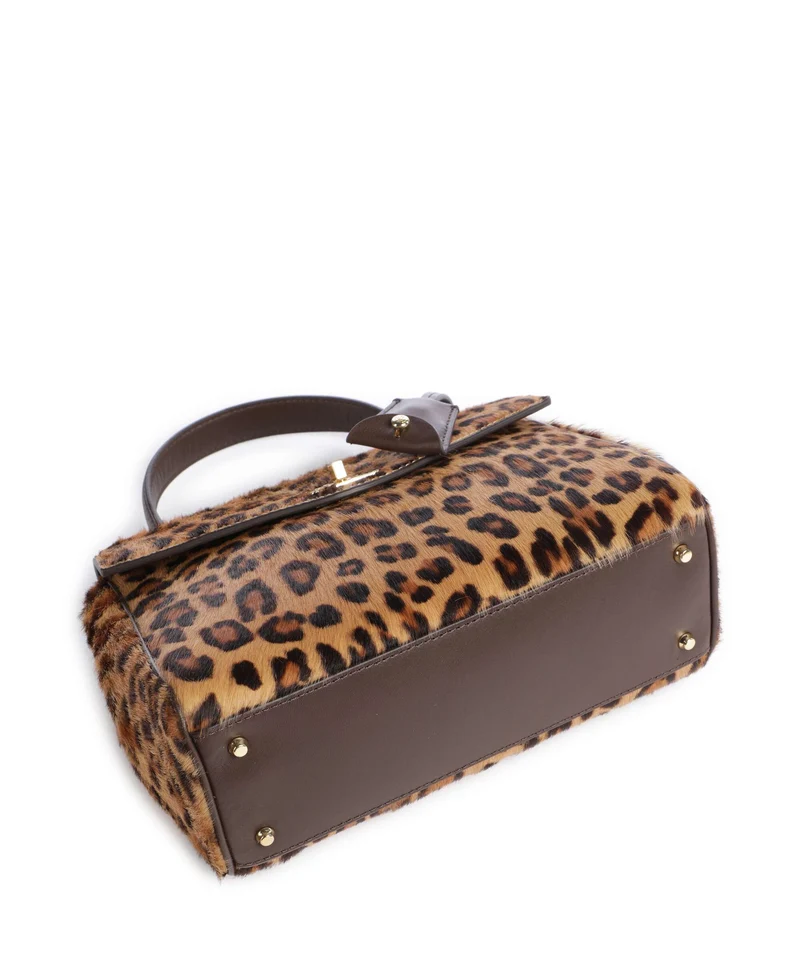 Lauren Ralph Lauren Farrah Small Handtasche modern leopard/chestnut brown