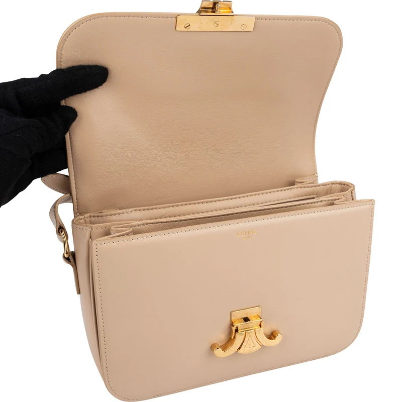 Celine Calfskin Teen Triomphe Crossbody Bag