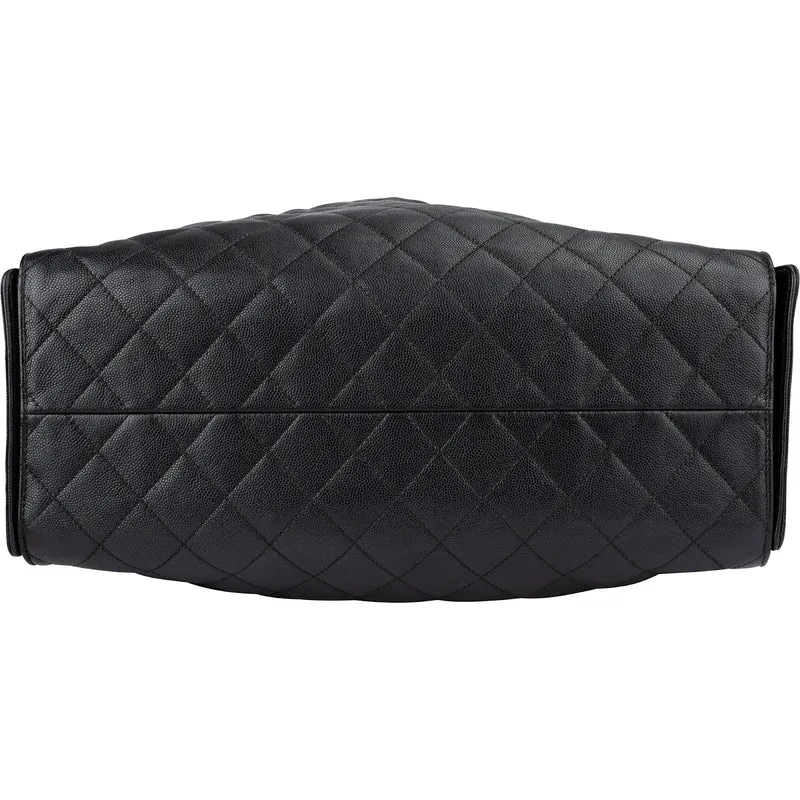 Chanel 25 Quilted Caviar Leather CC Drawstring Shoulder Bag Medium