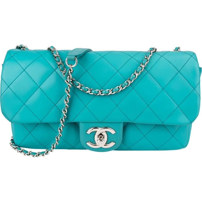 Chanel Quilted Latex Reversible Nylon Rectangular Single Flap Crossbody Bag