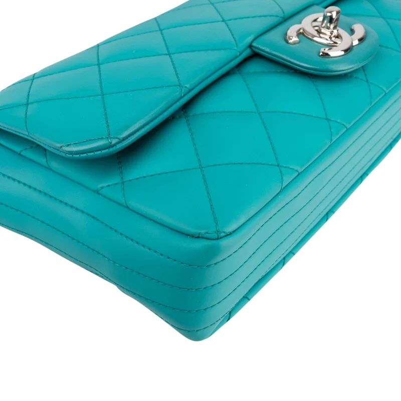 Chanel Quilted Latex Reversible Nylon Rectangular Single Flap Crossbody Bag