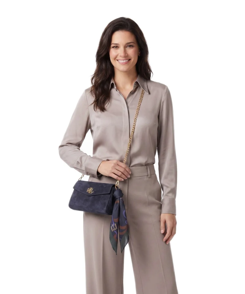 Lauren Ralph Lauren Tanner Large Umhängetasche lauren navy/urban bltng/navy multi