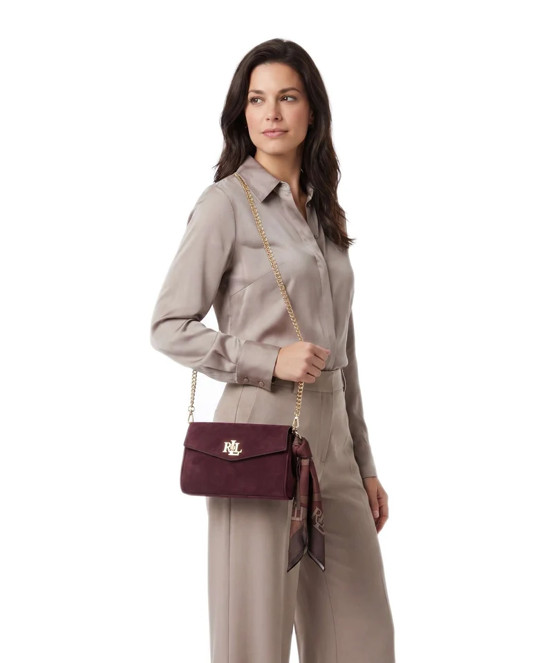 Lauren Ralph Lauren Tanner Large Umhängetasche dark garnet/urban bltng/garnet multi