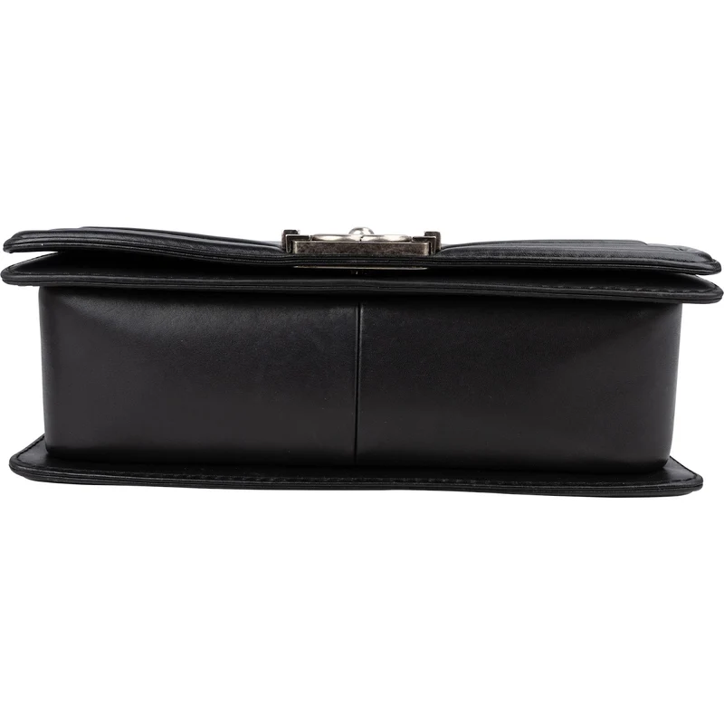 Chanel Quilted Lambskin Medium Boy Single Flap Crossbody Bag