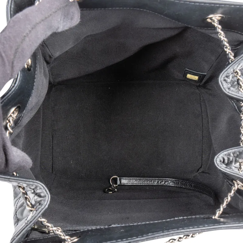 Chanel Quilted Calfskin CC Chain Drawstring Bucket Shoulder Bag