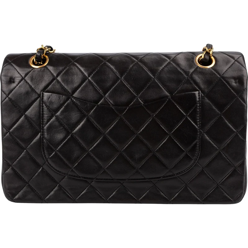 Chanel Quilted Lambskin 24K Gold Medium Double Flap Shoulder Bag