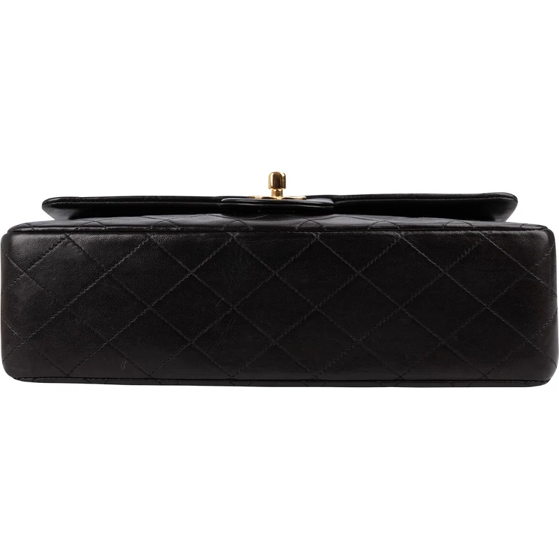 Chanel Quilted Lambskin 24K Gold Medium Double Flap Shoulder Bag