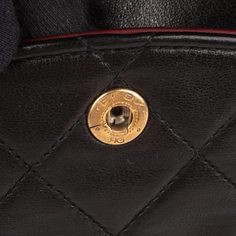 Chanel Quilted Lambskin 24K Gold Medium Double Flap Shoulder Bag
