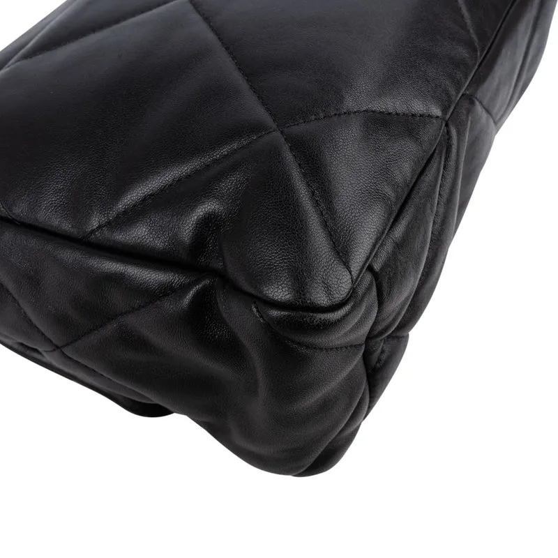 Chanel 19 Quilted Lambskin Leather Jumbo Single Flap Crossbody Bag