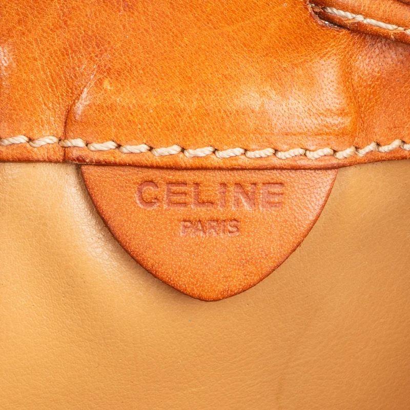 Celine Monogram Macadam Bucket Shoulder Bag