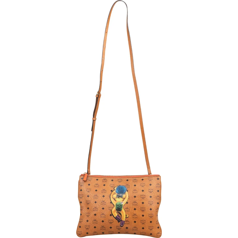 MCM Monogram Visetos Monkey Crossbody Bag