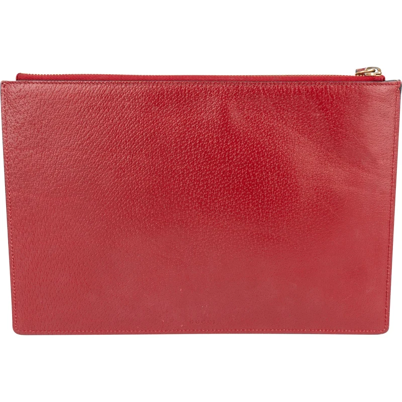 Gucci Monogram GG Supreme Floral Birds Canvas Tian Clutch