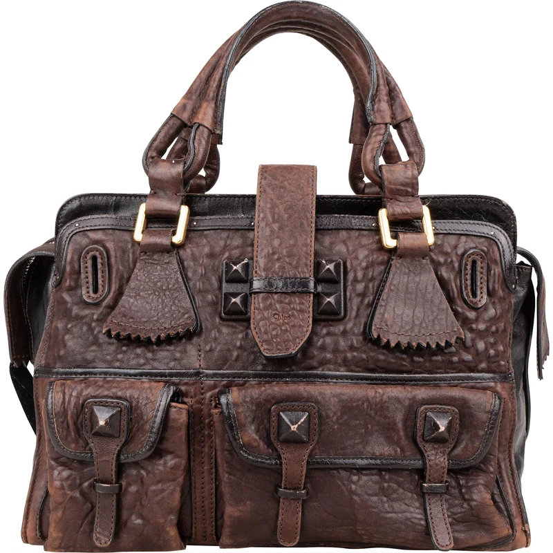 Chloé Grainded Leather Elvire Handbag