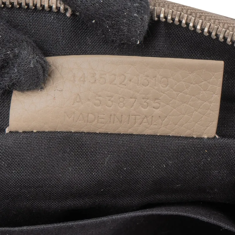 Balenciaga Perforated Leather Blackout City Bag Clutch