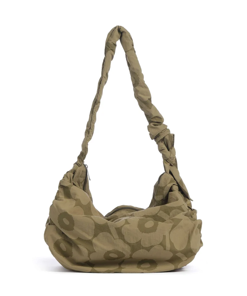 Marimekko Utu L Unikko Beuteltasche olive green/khaki green
