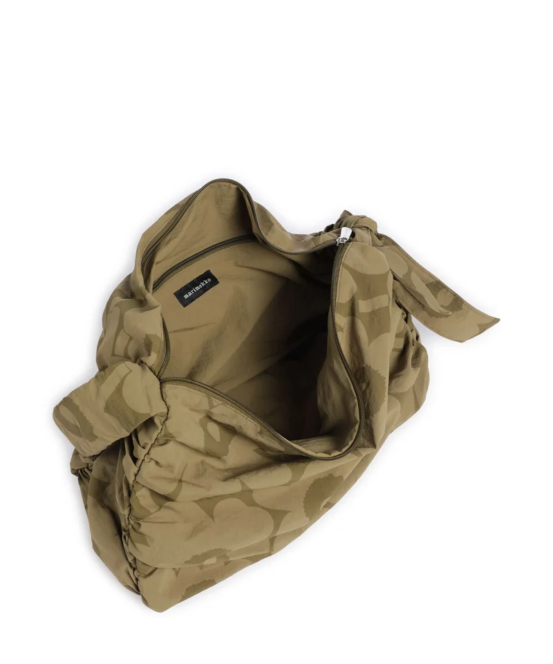 Marimekko Utu L Unikko Beuteltasche olive green/khaki green