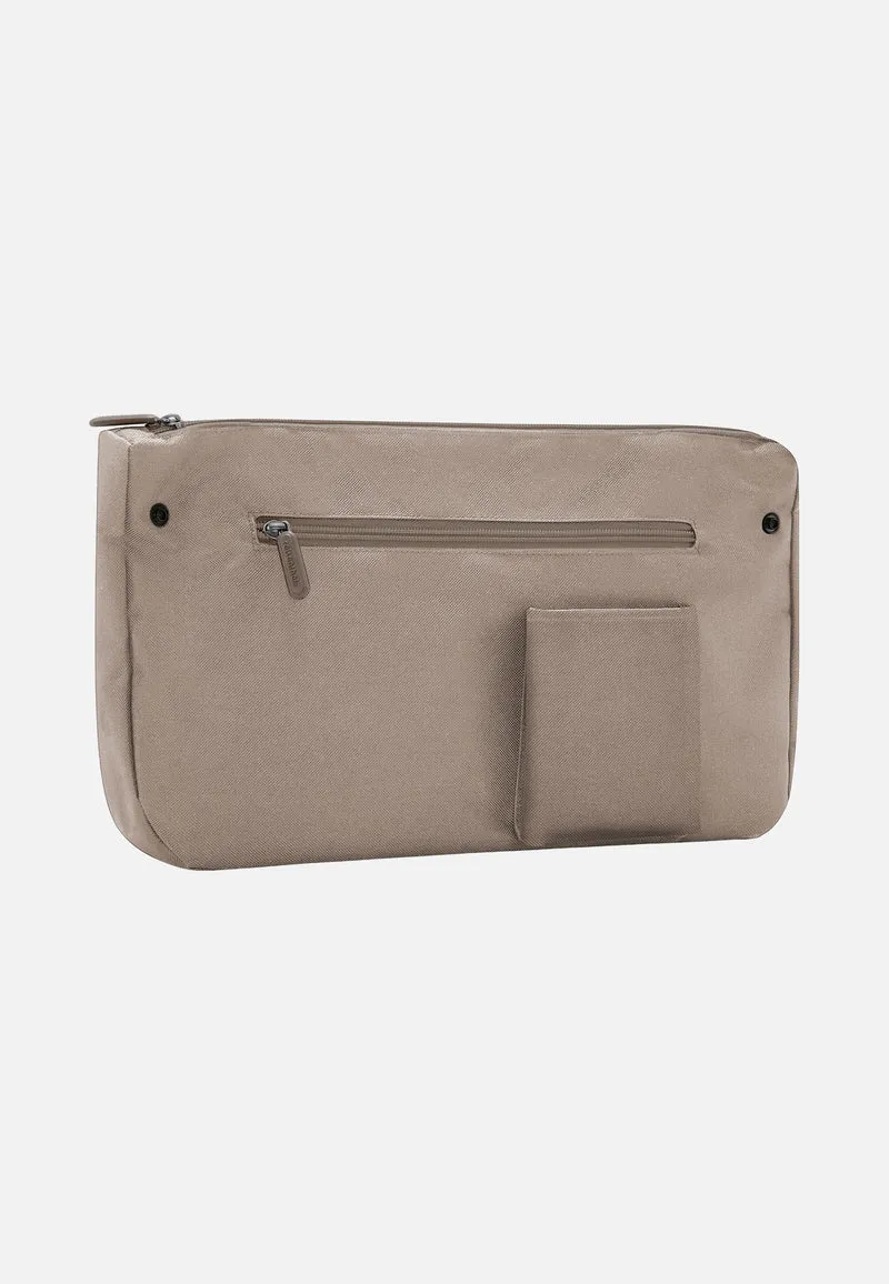 Loopshopper M Summerstripes Coffee - Einkaufskorb