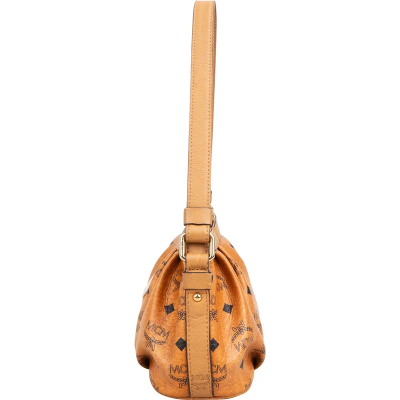 MCM Monogram Visetos Baguette Shoulder Handbag