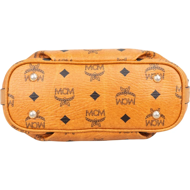 MCM Monogram Visetos Baguette Shoulder Handbag