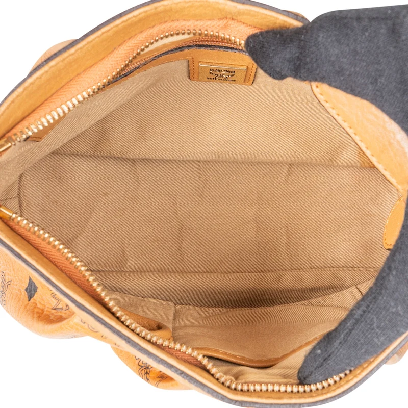 MCM Monogram Visetos Baguette Shoulder Handbag