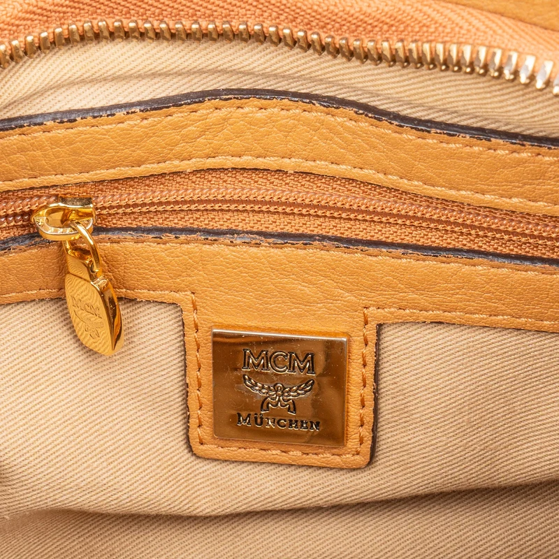 MCM Monogram Visetos Baguette Shoulder Handbag