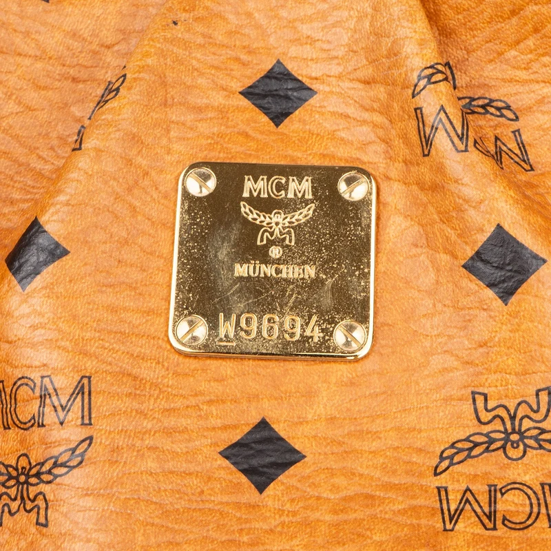 MCM Monogram Visetos Baguette Shoulder Handbag
