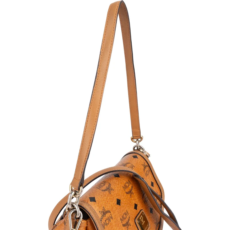MCM Monogram Visetos Saddle Shoulder Bag
