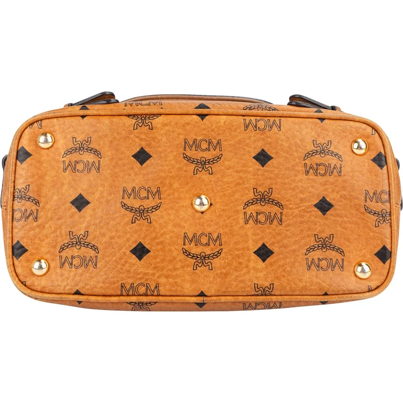 MCM Monogram Visetos Saddle Shoulder Bag