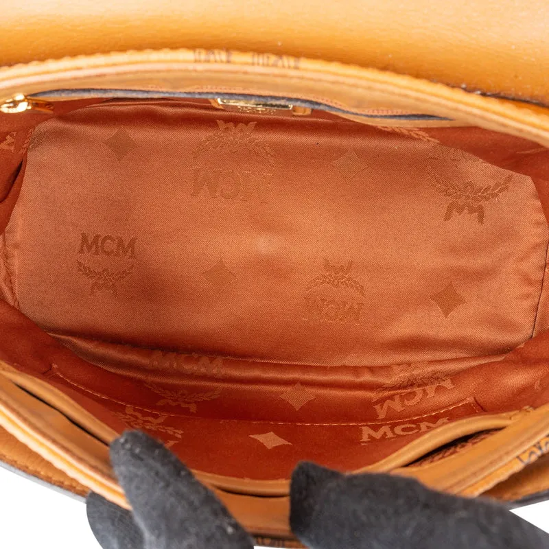 MCM Monogram Visetos Saddle Shoulder Bag