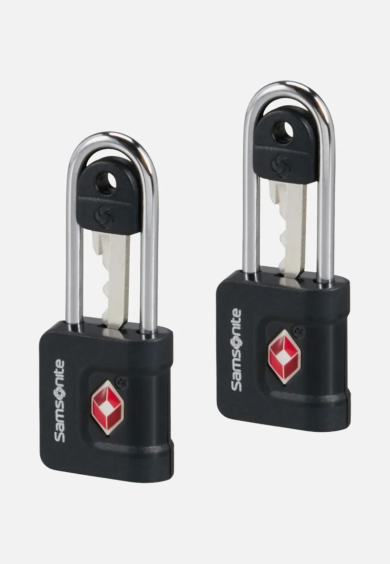 Key Lock TSA Pack Of 2 Black - Lock