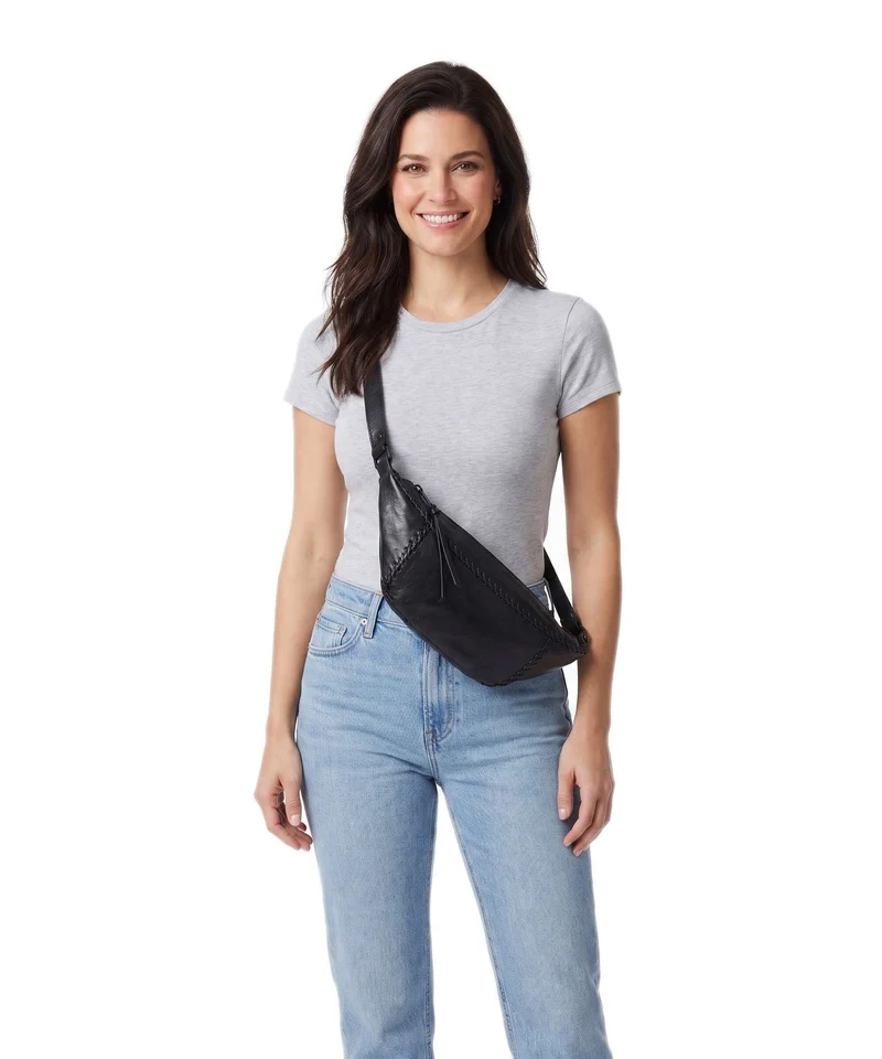 AllSaints Esme Whpstitch Umhängetasche black