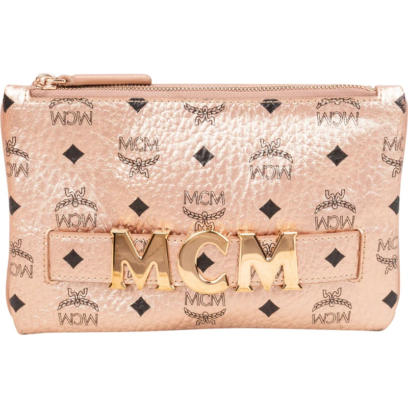MCM Monogram Metallic Visetos Small Stark 2 in 1 Backpack