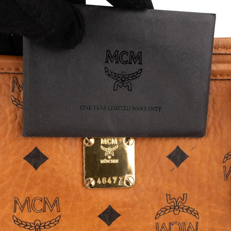 MCM Monogram Visetos Liz Reversible Shopper Tote Shoulder Bag
