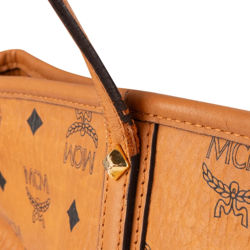 MCM Monogram Visetos Liz Reversible Shopper Tote Shoulder Bag